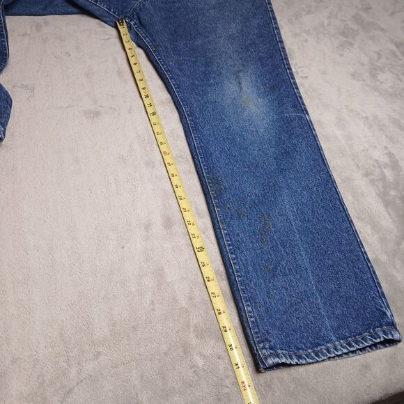 Vtg 80s Lee Storm Rider Jeans Men 42x34 (fits 38x32) Union Made USA Classic Work - Picture 11 of 16